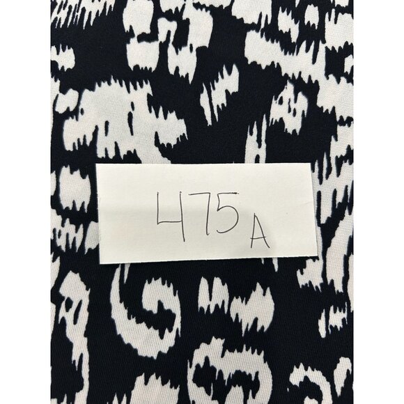 En Focus Studi Ruched Waist Black White Patterned Dress Size 12 - Picture 8 of 9